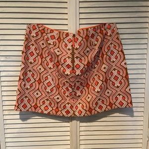 Anthropologie geometric mini skirt
